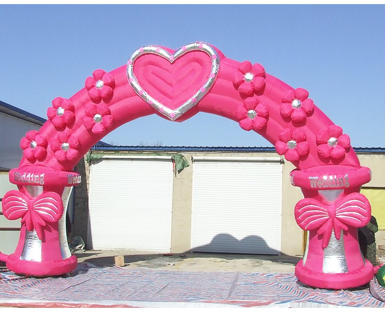 安徽粉色婚庆拱门